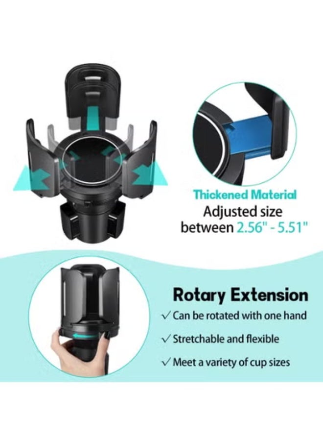 fantasize Cup Holder Expander for Car - All Purpose Car Cup Holder Expander with Adjustable Adapter and Holder, Compatible with 10-64 oz Large Bottles & Cups & Drinks - Image 2